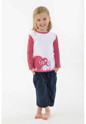 Tshirt enfant Elephant pur coton bio manches longues