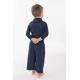 T shirt polo coton bio col mao manches longues enfant
