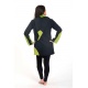 Veste ethnique Flox Noir et vert pomme
