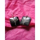 BO7029 Boucle d oreille os de buffle carre yeux de bouddha