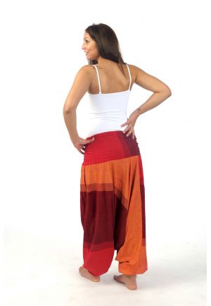 Sarouel homme femme élastique rouge Sanjeevani 