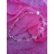 BR61 Bracelet perle de verre transparente