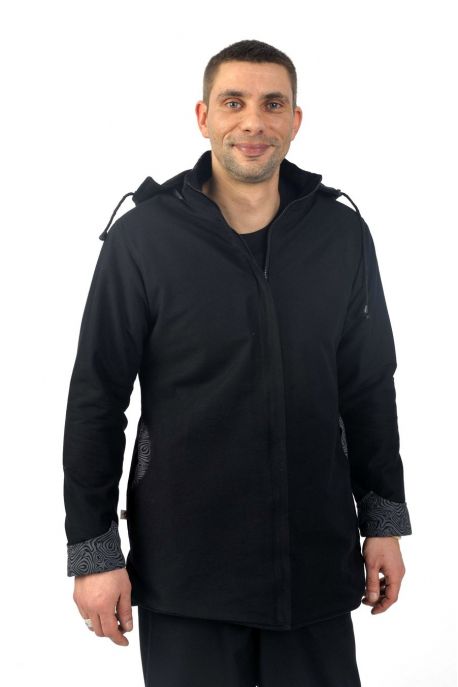 Veste homme femme basic ethnic doublée polaire