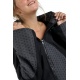 Manteau ethnique noir gris grand froid Dayang