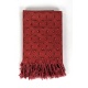 Cheche foulard coton ethnic eventail rouge et noir