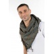 Foulard keffieh coton Roots connection marron bleu