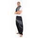 Cheche foulard coton basic ethnic noir gris chine