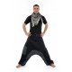 Cheche foulard coton basic ethnic noir gris chine