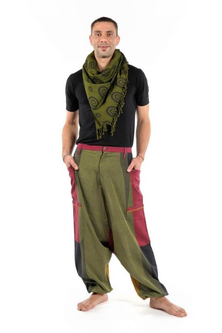 Sarouel big pocket Fantazy Reggae ceinture rouge