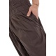 Pantalon sarouel elastique bouffant marron Elia