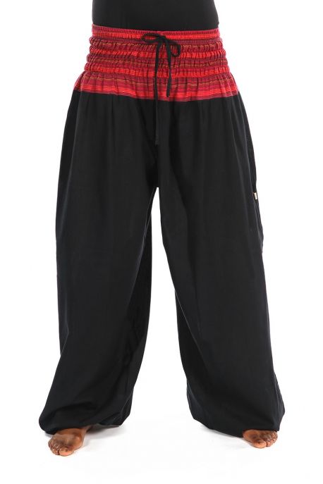 Pantalon sarouel elastique grande taille Khaita