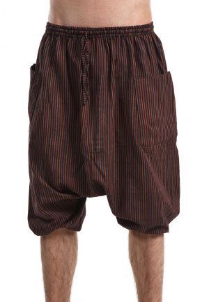 Saroual bermuda grande taille homme femme coton leger