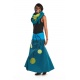 Jupe longue ethnic bulb bleu vert coton doux du Nepal