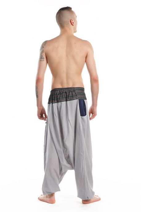 Sarouel homme grande taille urban zen bleu gris mineral 