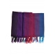 Cheche foulard coton basic ethnic violet bleu fuchsia chine