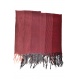 Cheche foulard coton basic ethnic bordeau rose gris