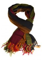 Cheche keffieh coton basic ethnic noir vert jaune rouge