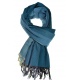 Cheche foulard coton basic ethnic degrade bleu