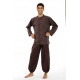 Pantalon ethnique marron-chocolat Herza