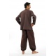 Pantalon ethnique marron-chocolat Herza
