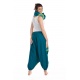 FZCH46 Cheche foulard coton multi patch ethnic print bleu vert