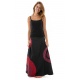 Jupe longue psychedelic nepali dream noir rouge hiver