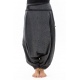 Sarouel femme hiver gris souris imprime psychedelic noir