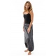 Sarouel femme hiver gris souris imprime psychedelic noir