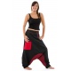 Sarouel aladin ethnic psychedelic noir rouge hiver