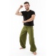 Pantalon hybride mixte vert kaki army uni