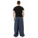 Sarouel baggy aladin blue jean et coton noir homme femme