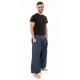 Sarouel baggy aladin blue jean et coton noir homme femme