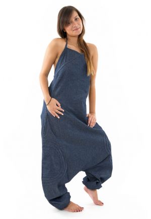 Combinaison sarwel femme blue jean brut urban street