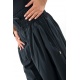 Pantalon elastique bouffant femme noir uni Mia