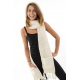 Capuche Echarpe moufle pure laine douce Le 3 en 1 