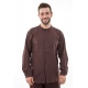 Chemise coton leger marron Nepal boutons coco Gengis