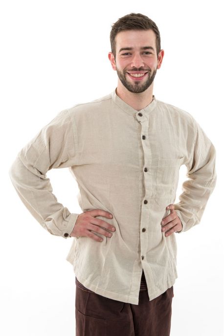 Chemise boutons en coco coton leger chanvre Lee