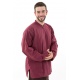 Chemise coton epais bordeau 1 bouton coco