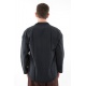 Chemise col relax coton comme du lin noir