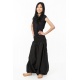 Sarouel ethnique grande taille mixte coton doux noir