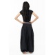 Pantalon saroual bouffant noir sari brillant Kevah