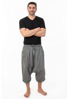 Pantacourt sarwel grande taille coton leger chine Kevah