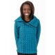 Veste grand col doublee polaire zip poches et poignets