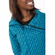 Veste grand col doublee polaire zip poches et poignets