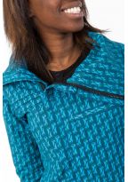 Veste grand col doublee polaire zip poches et poignets