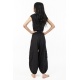 Pantalon bouffant aladin baggy baroudeuse noir uni Suwal
