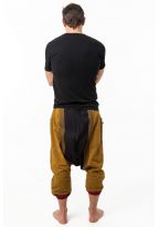 Sarwel pantacourt mixte coton leger noir vert jaune rouge