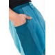 Sarouel pantacourt babacool homme pur coton leger bleu zen