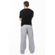 Pantalon japonais relax zen mixte boutons coton leger gris