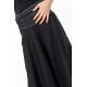 Sarouel elastique mixte noir gris rayures coton leger Haku